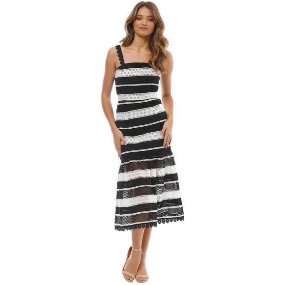 La Maison Talulah Dresses & Skirts - La Maison Talulah Darling One Midi Dress Black And White NWT‎ Women's Size XL